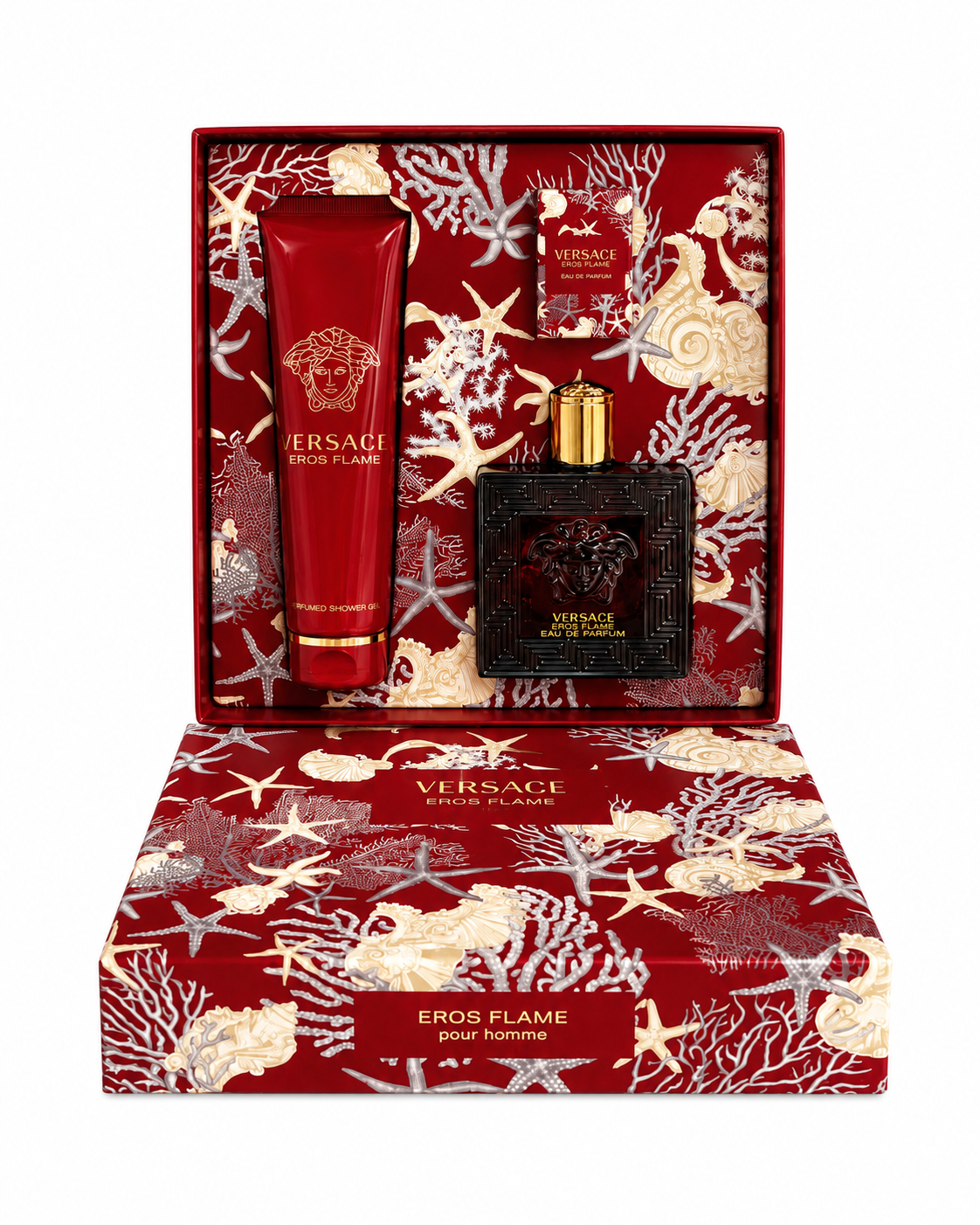 3PC SET VERSACE EROS FLAME EDP 3.4O.Z.
